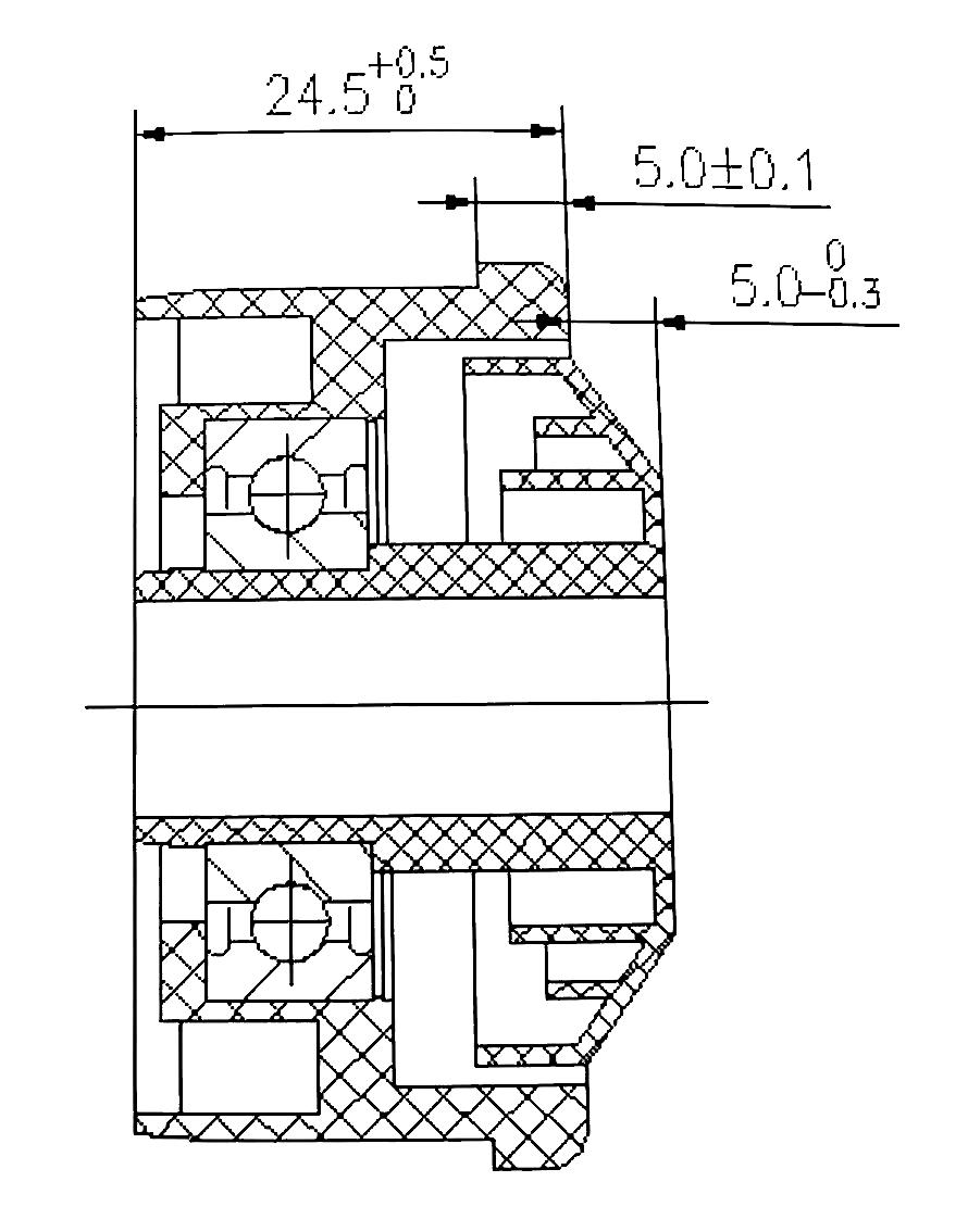 polymer bearing assembly Polymerlagerbaugruppe