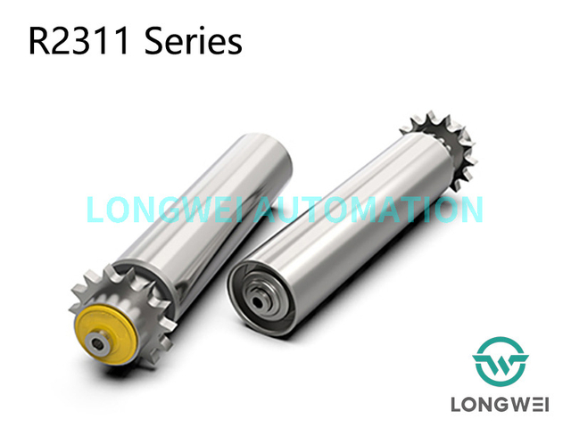 Hochleistungs-Palettenförderrolle mit einreihigem Kettenrad aus Stahl