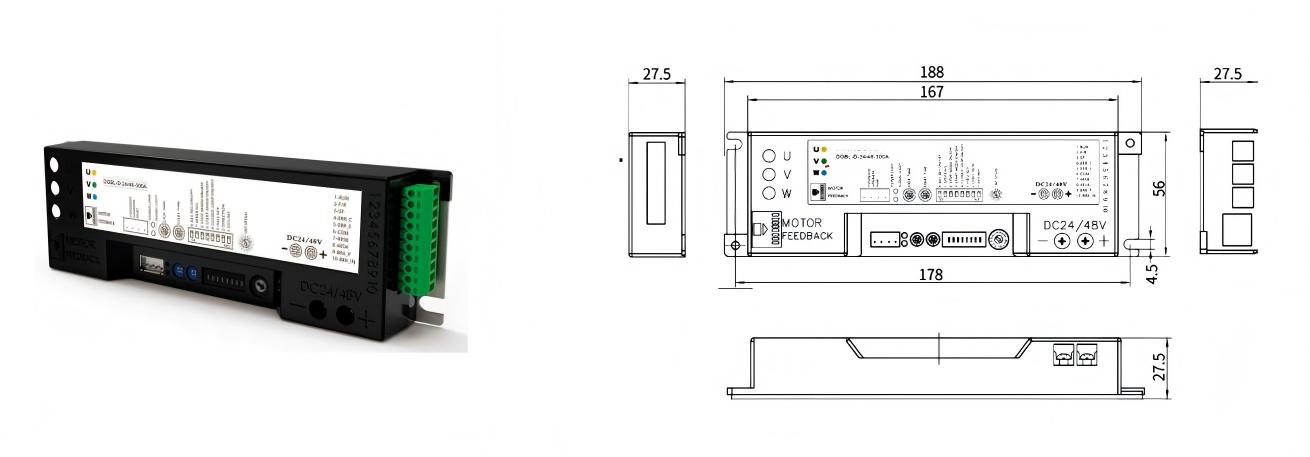 DGBL76 Motor Drive Roller Intelligenter Controller