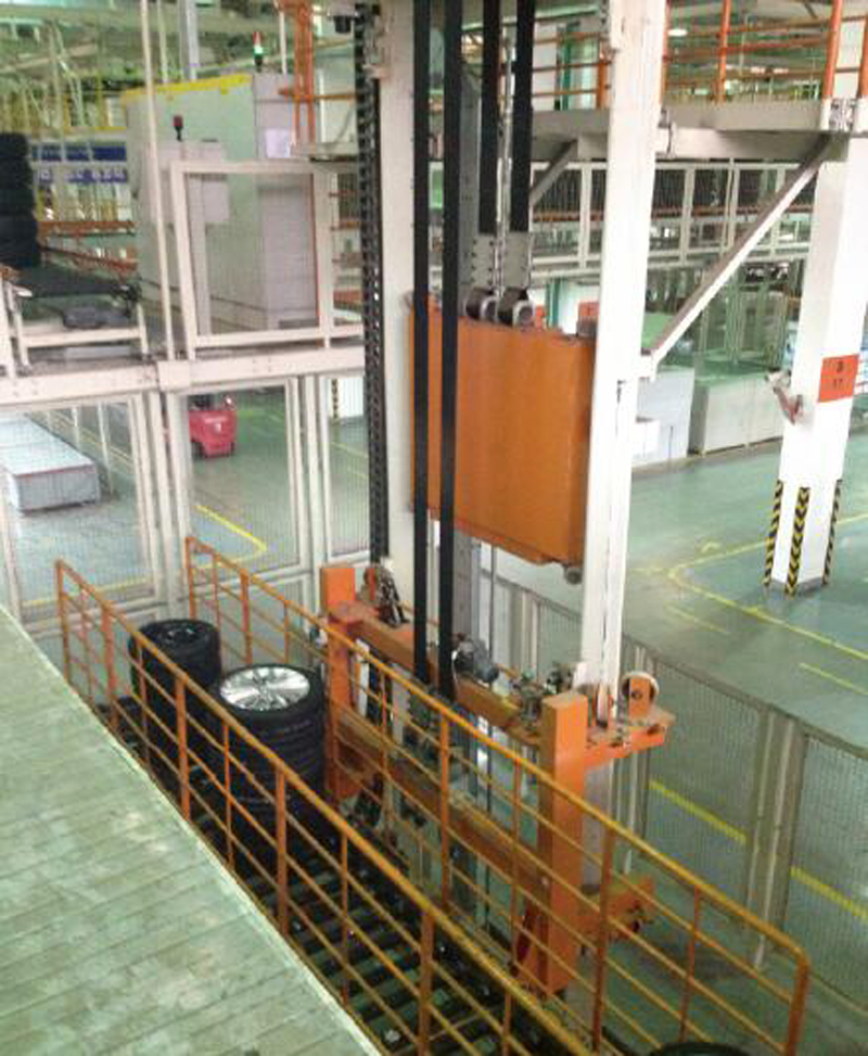 Vertikaler Aufzug erwidern