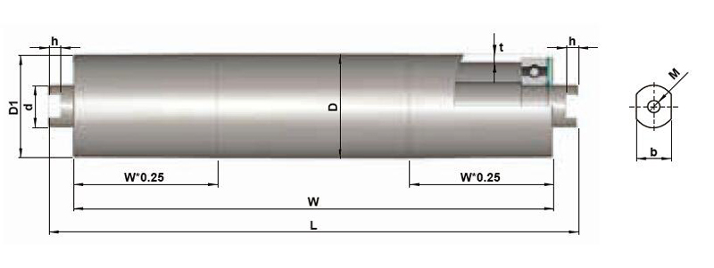 Angetriebene Rolle eines Bandf&ouml;rderers