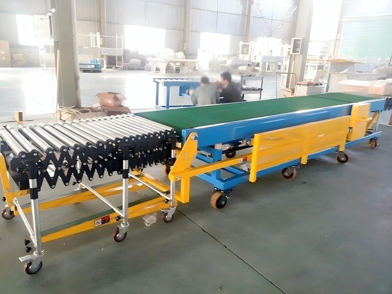 Ladung und Entladen von Frachtf&ouml;rderern