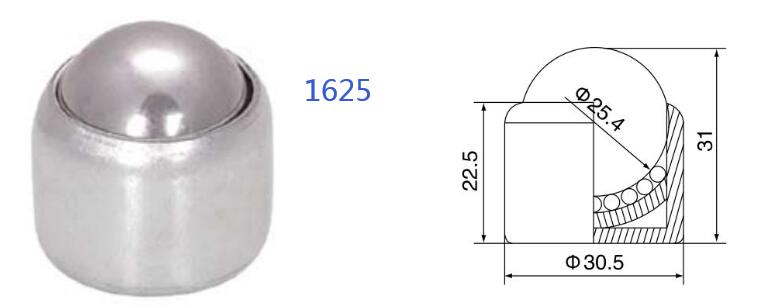 Federbelastete Kugel&uuml;bertragungseinheit