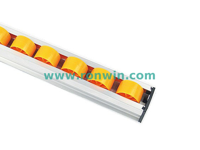 Dia.33mm Rad Aluminiumlegierung Carton Fließradstrecke 