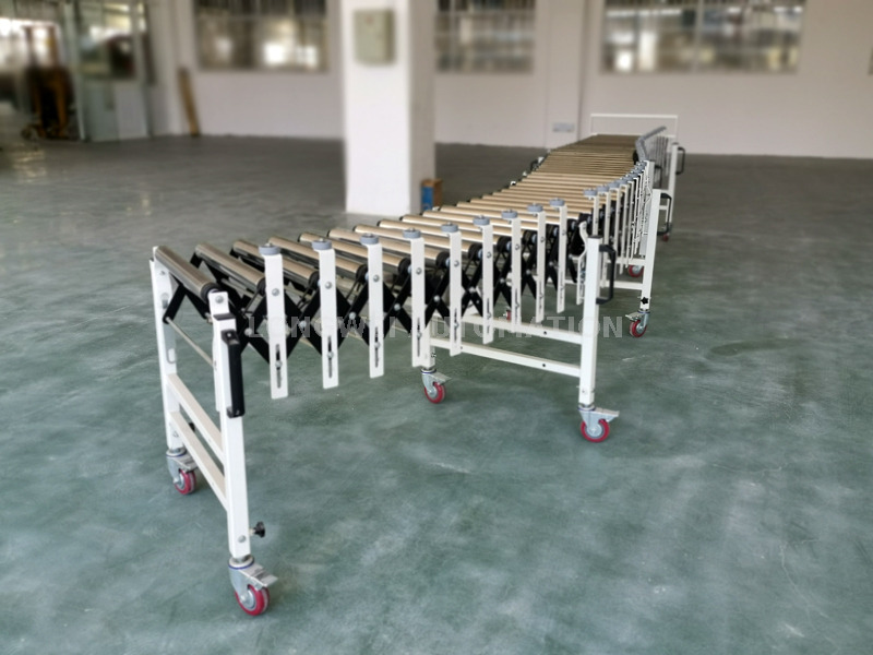 Motorisierter flexibler erweiterbarer Poly-V-Gürtelantriebsrollenförderer 