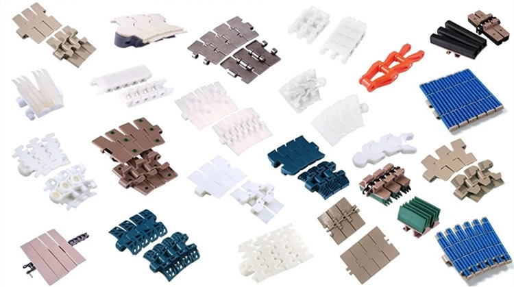 Verschiedene Ketten flexibler modularer F&ouml;rderer