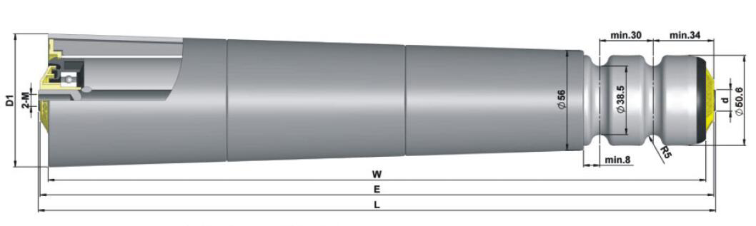 TP640 O-Riemen-F&ouml;rderrolle mit konischer H&uuml;lse