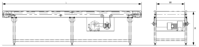Horizontaler Bandf&ouml;rderer