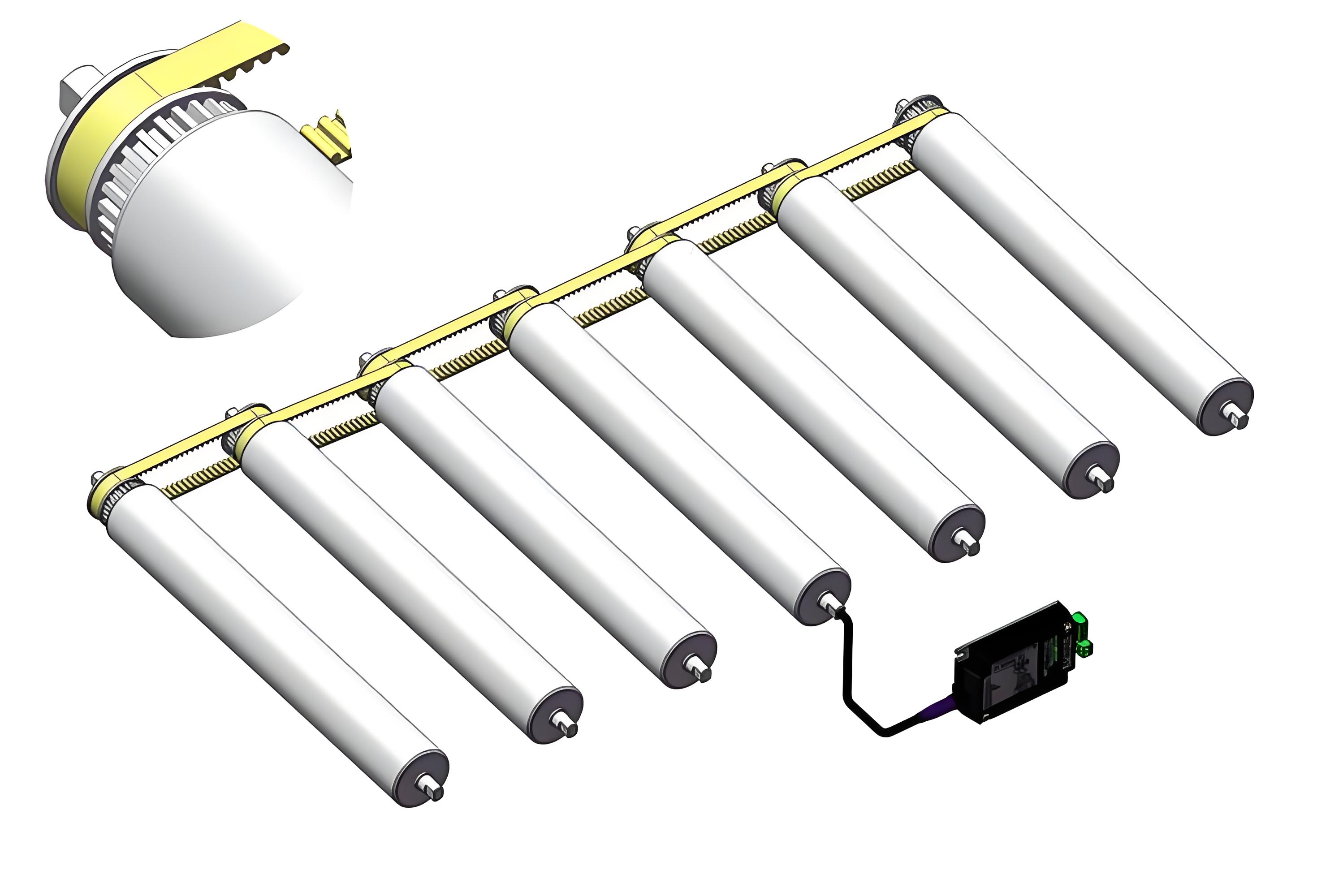 Zahnriemenscheibe, Zahnriemenantrieb, Motorantriebsrolle