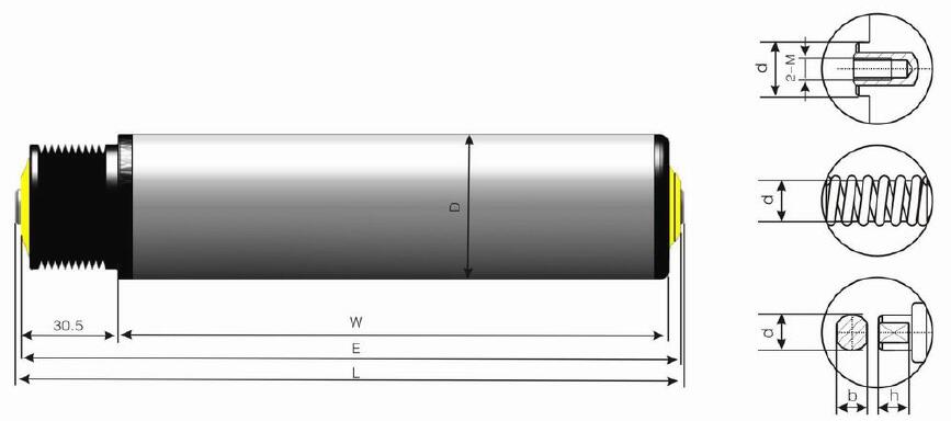 DR250 Polyvee-F&ouml;rderrolle mit Riemenscheibenantrieb