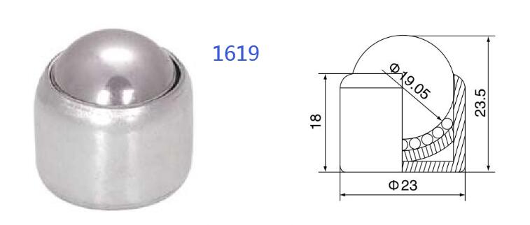 Federbelastete Kugel&uuml;bertragungseinheit
