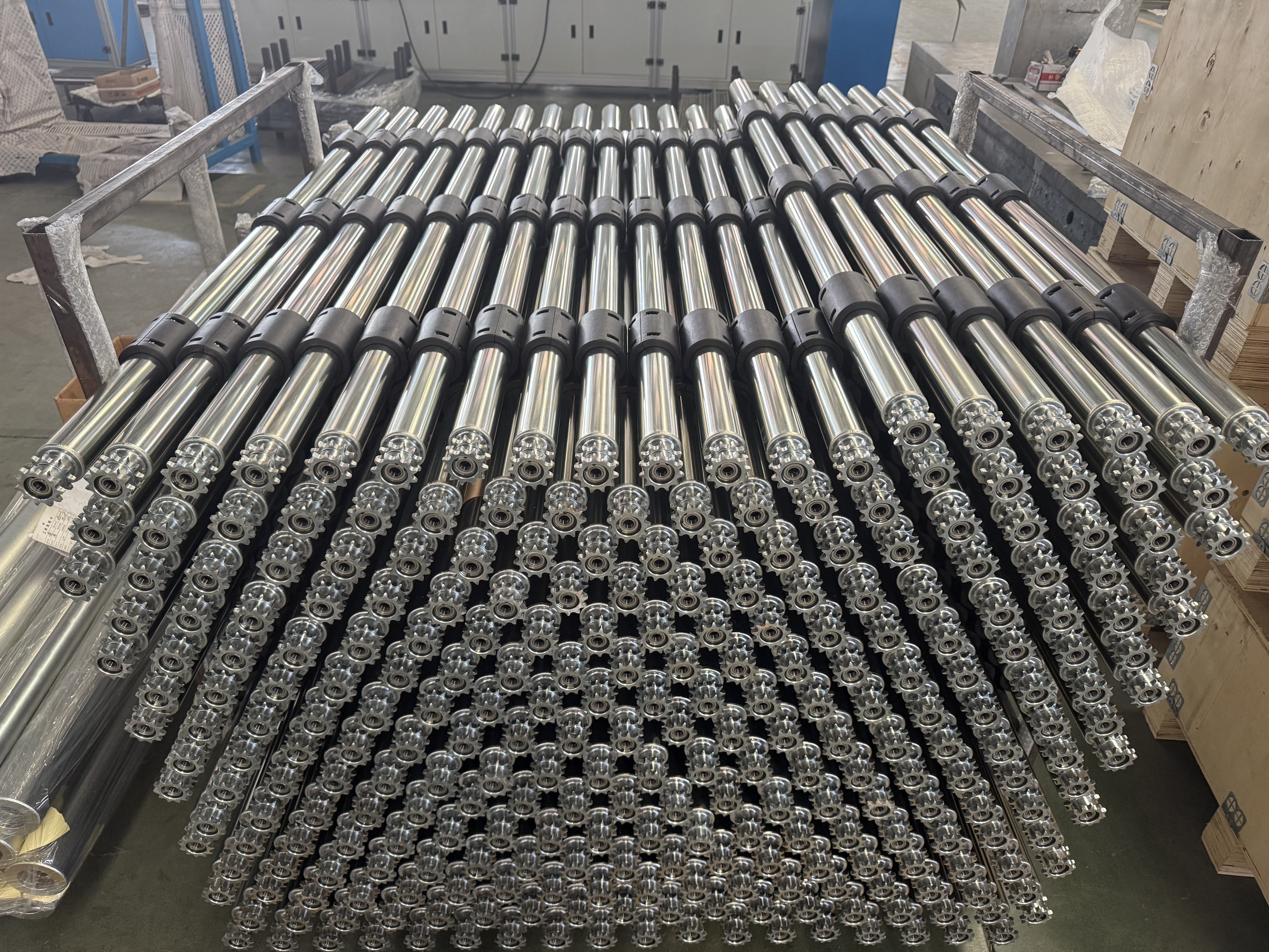 Kettenradrolle mit gerader H&uuml;lse