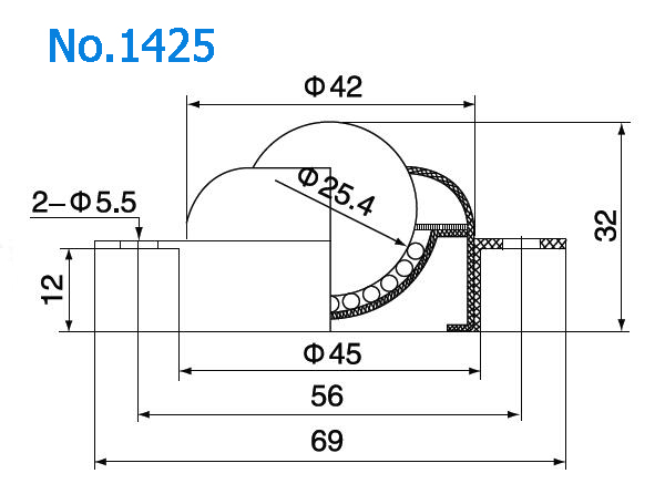 Basisanpassungskugel&uuml;bertragungseinheit