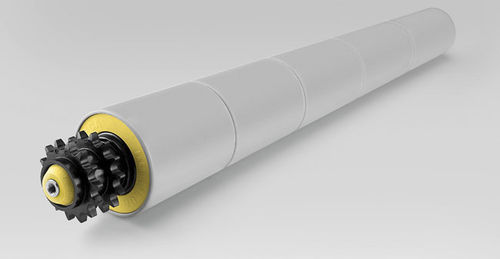 Angetriebene Walze mit konischer H&uuml;lse