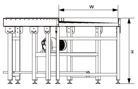 „O“-Kurvenrollenf&ouml;rderer mit Riemenantrieb