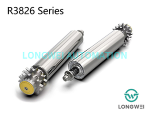 Doppelreihige, verstellbare Stauförderrolle mit Stahlkettenrad