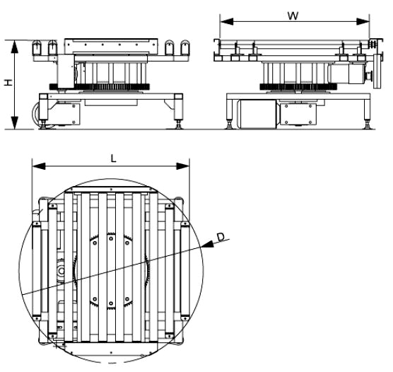 Pallet -Turntable -F&ouml;rderer