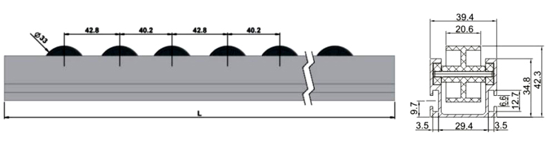 Aluminiumstr&ouml;mungsradspur